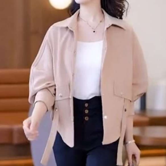 ブラウス ゆったりシルエットオーバーシャツ