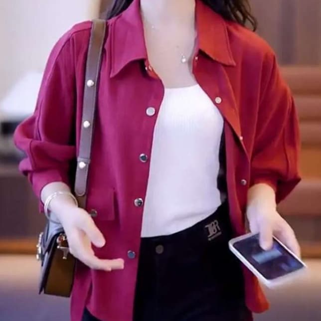 ブラウス ゆったりシルエットオーバーシャツ