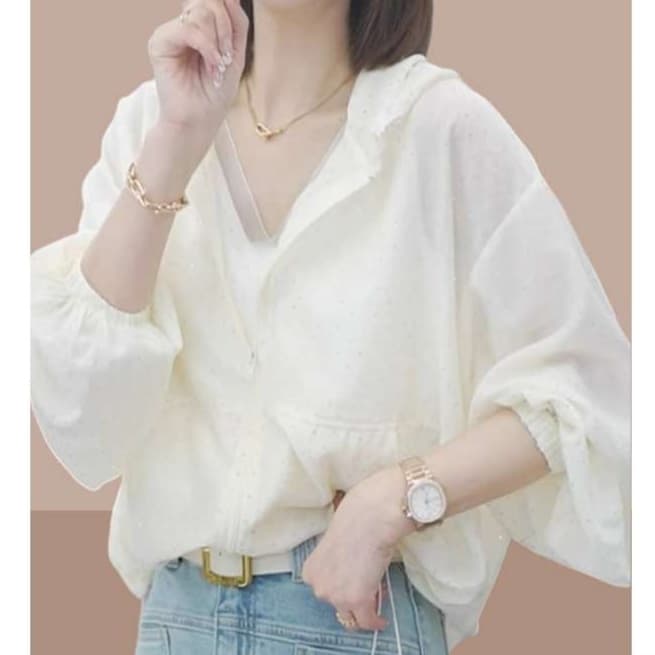 ブラウス エアリーフレアスリーブチュニック