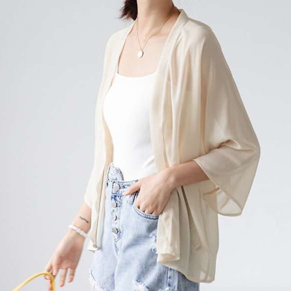 ブラウス ゆるふわシルエット チュニックカーディガン