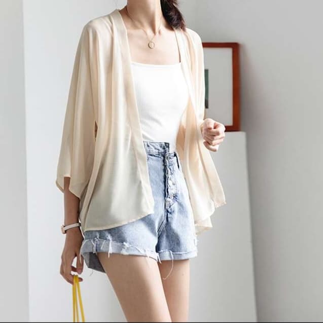 ブラウス ゆるふわシルエット チュニックカーディガン