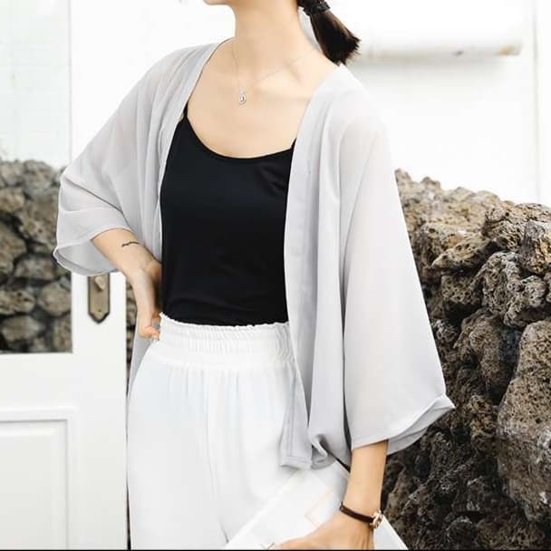 ブラウス ゆるふわシルエット チュニックカーディガン
