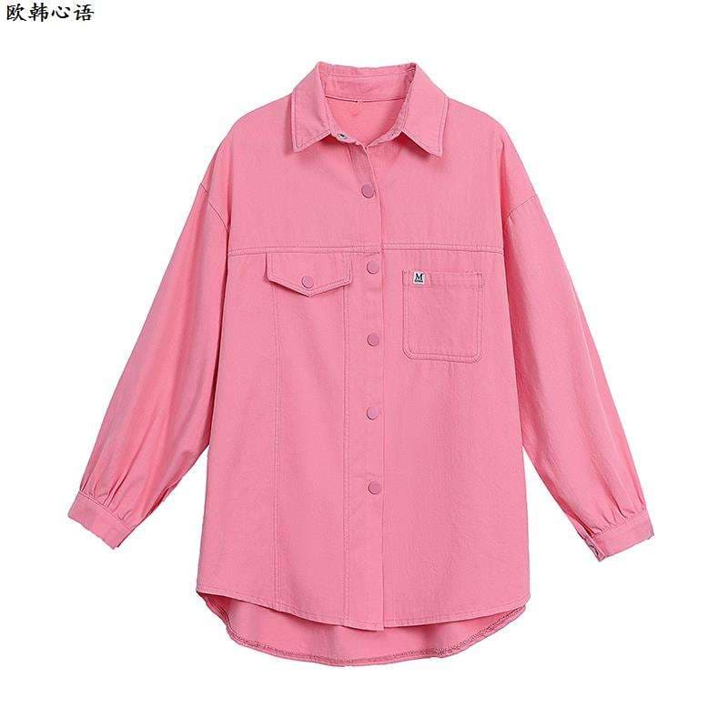 ブラウス ゆったりシルエットのシャツジャケット